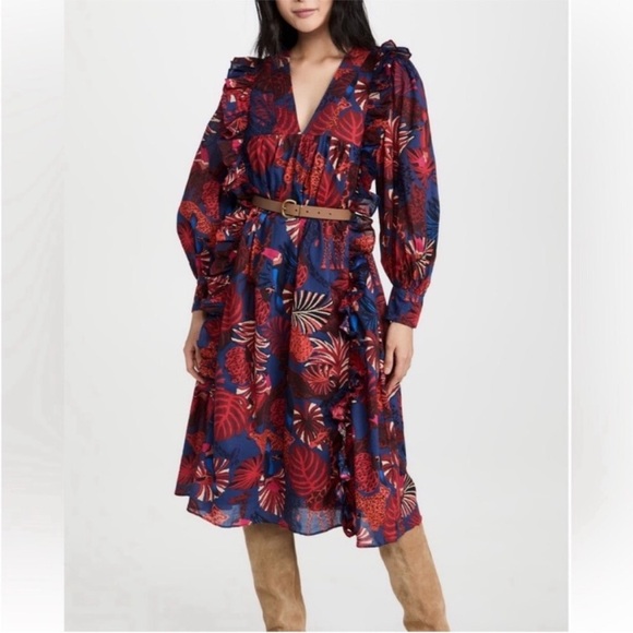 FARM RIO Animal Tapestry Midi Dress - Picture 4 of 14